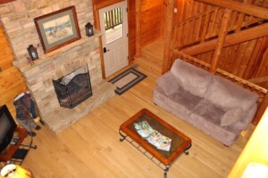 Fireplace from above
